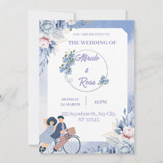 Festividades Casamento de Cartão de Férias Plano