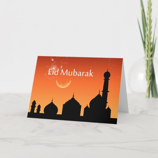 Festividades Céu da noite de Eid - cartão (Frente)