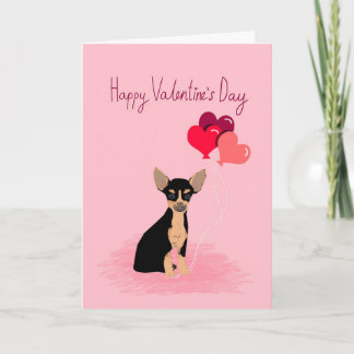 Festividades Chihuahua Namorados Cartão de Amor - cachorro fofo