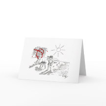 CHURRASCO de papais noeis no cartão de Natal de pr