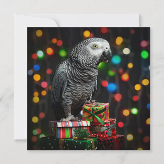 Festividades Cinzento Africano em Presentes — Cartão de Boas Fe