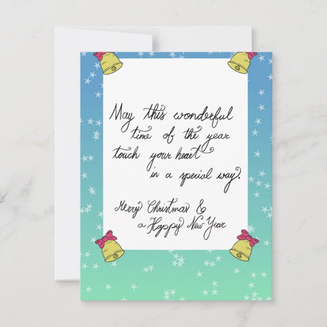 Festividades Citação sazonal cartão de Natal (Frente)