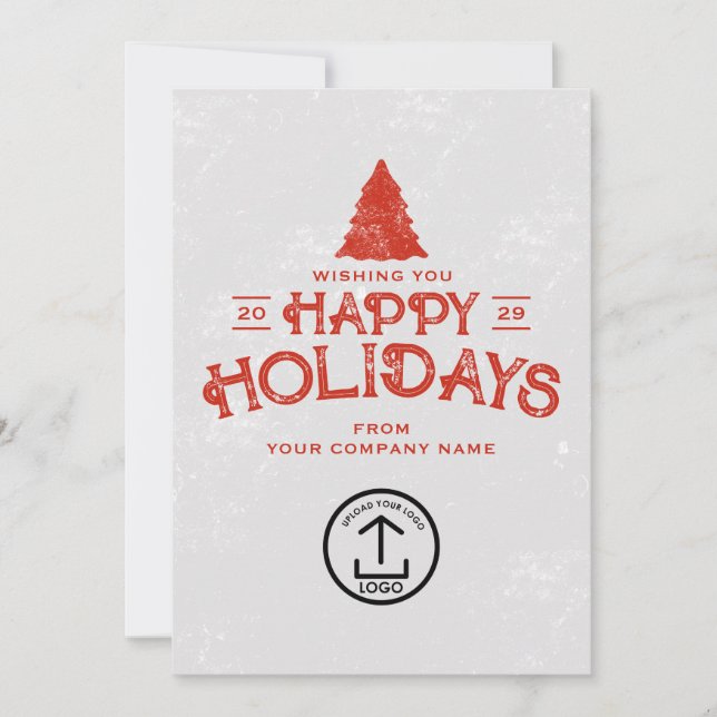 Festividades Clientes de Cartão de Natal de Negócios Funcionári (Frente)