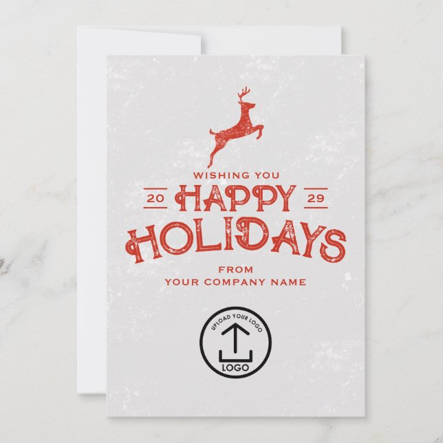 Festividades Clientes de Cartão de Natal de Negócios Funcionári (Frente)