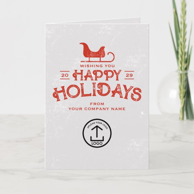 Festividades Clientes de Cartão de Natal de Negócios Funcionári (Frente)