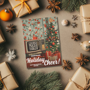 Festividades Código QR de Mensagem de Vídeo de Cartão de Felici
