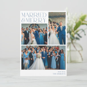 Festividades Colagem de Fotos Casados e Alegres para Cartão de 
