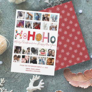 Festividades Colagem de fotos do Cartão Ho Ho de Natal 20