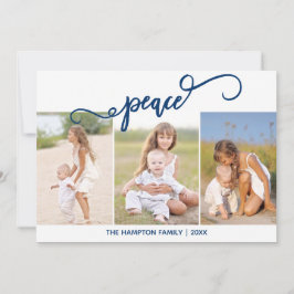 Festividades Colagem de Fotos do Feriado da Paz Cartão de Natal