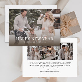 Festividades Colagem de Fotos Moderno e Elegante para Cartão de