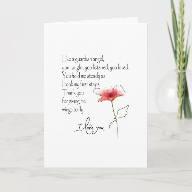 FESTIVIDADES COMO UM CARTÃO DE ANJO GUARDIANO... DIA DE AS MÃES (Frente)