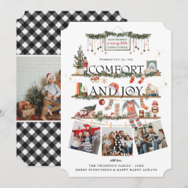Festividades Conforto & Alegria | Cartão de Natal de Foto de Fé