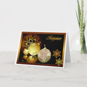 Festividades Congratulações com o cartão de Natal