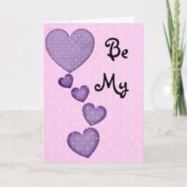 Festividades Corações Púrpuros São Meu Cartão De Namorados