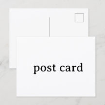 Crie Seu Próprio Cartão Postal de Design Simples P