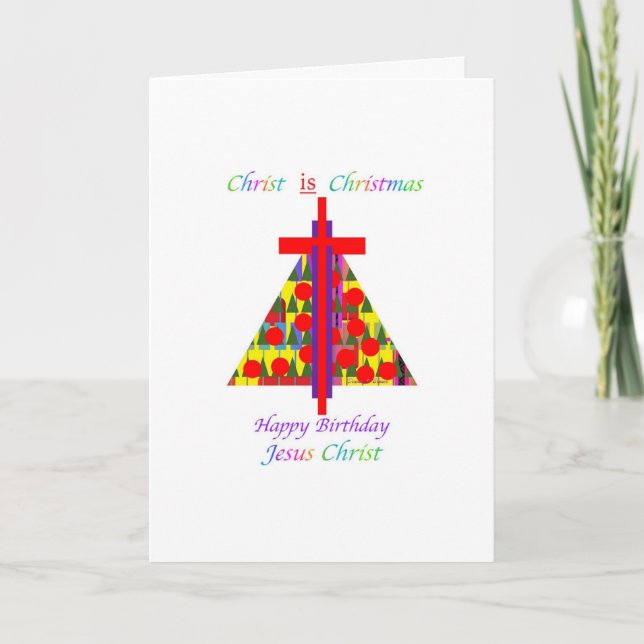 FESTIVIDADES CRISTO É CARTÃO DE NATAL (Frente)