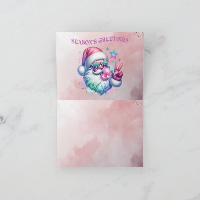 Festividades Cumprimentos de Férias Cartão de Férias Dobrado (Interior)