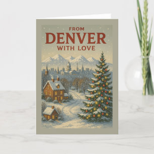 Festividades De Denver Com Cartão De Férias Plano De Amor