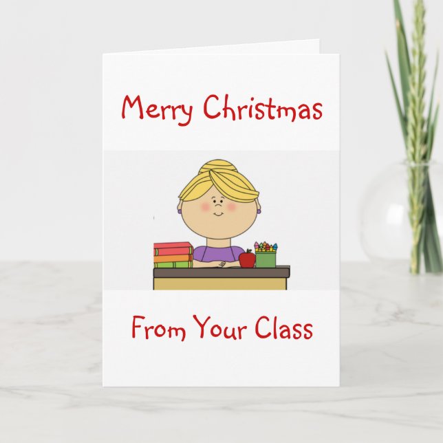 FESTIVIDADES DE "SUA CLASSE" NO CARTÃO DE FERIADO "NATAL" (Frente)