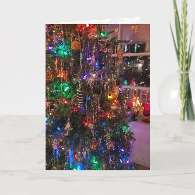 Festividades Deck The Halls Personalize O Cartão De Natal (Frente)