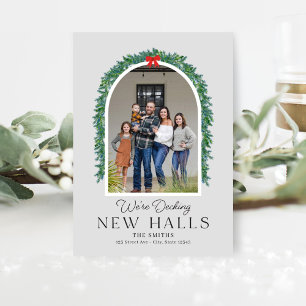 Festividades Decking New Halls Move o Cartão de Feriado de An