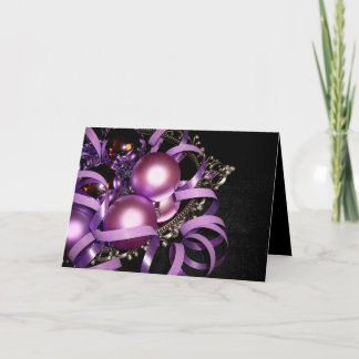 FESTIVIDADES DECORAÇÃO RELIGIOSA DO ROXO DO CARTÃO DE NATAL