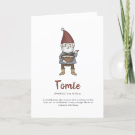 Festividades Definição de Gnome Tomte Sueco Cartão de Férias
