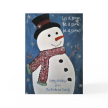 Deixe-o nevar no cartão de Natal