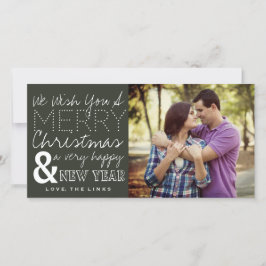 Festividades Desejamos-Lhe Um Feliz Cartão com fotos De Natal