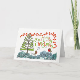 Festividades Desejo-Te Um Feliz Natal! Cartão de Natal