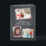 Festividades Desejos de Feriado - Cartão Chalkboard<br><div class="desc">As fotografias apresentadas são apenas amostras e não para revenda.  
Personalize este produto com suas próprias imagens se desejar comprar-lo. 

 PERSONALIZAÇÃO ♡ Adicione seu nome,  monograma,  mensagem etc.  
♡ use suas fontes favoritas.  
♡ Adicionar cores personalizadas. OBSERVAÇÃO ♡ As cores exibidas on-line podem variar ligeiramente do produto real.  
 população</div>