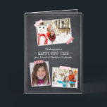 Festividades Desejos de Feriado - Cartão Chalkboard<br><div class="desc">As fotografias apresentadas são apenas amostras e não para revenda.  
Personalize este produto com suas próprias imagens se desejar comprar-lo. 

 PERSONALIZAÇÃO ♡ Adicione seu nome,  monograma,  mensagem etc.  
♡ use suas fontes favoritas.  
♡ Adicionar cores personalizadas. OBSERVAÇÃO ♡ As cores exibidas on-line podem variar ligeiramente do produto real.  
 população</div>