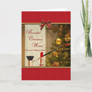 Festividades Desejos de Natal do Cartão de Vazio de Artista Mak