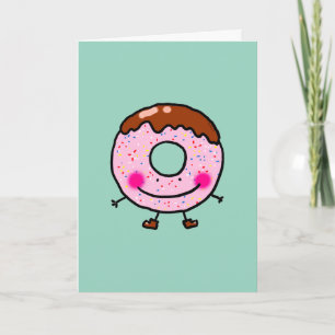 Festividades Design de Cartão de Boas-Vindas de Donut Sorrident
