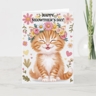 Festividades Dia de as mães de Cartão de Dia de as mães Cat