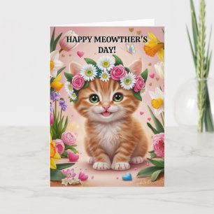 Festividades Dia de as mães de Cartão de Dia de as mães Cat