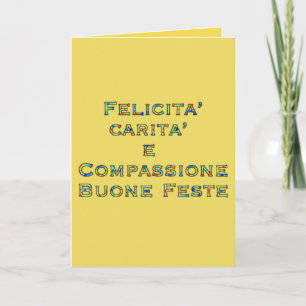 Festividades Diga isso no Cartão de Férias Italiano