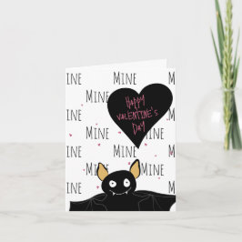 Festividades Diversão "Você Será Meu?" Bat Love + Cartão de Nam