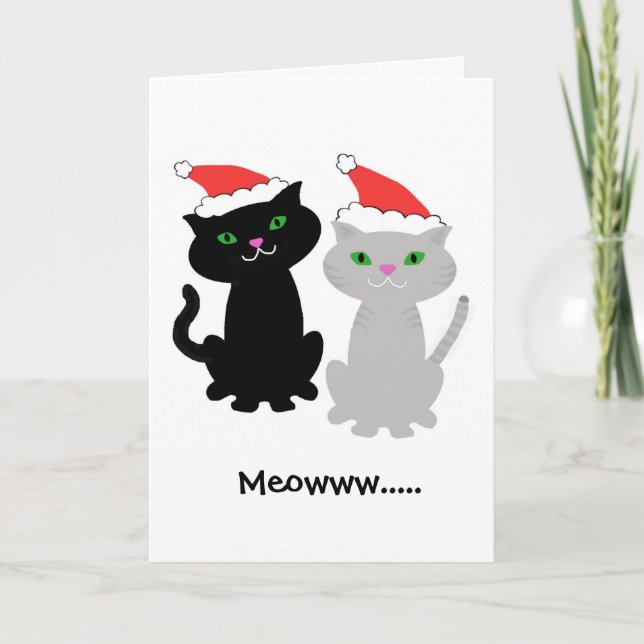 Festividades Dois Cats - Cartão de Natal (Frente)