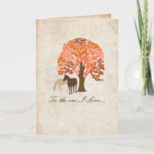 Festividades Dois Cavalos Cartão de Dia de os namorados Român