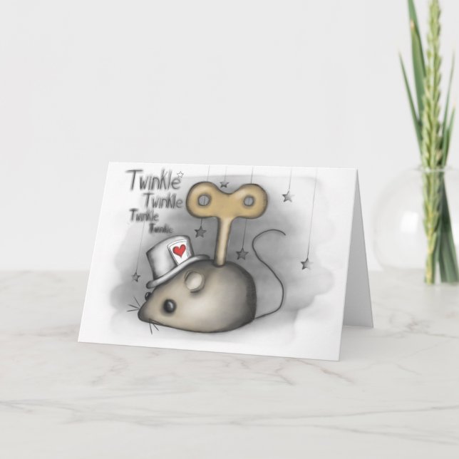 Festividades Dormouse - cartão de Alice (Frente)