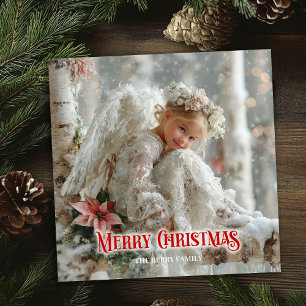 Festividades Download de anjo vintage cartão de Natal clássico