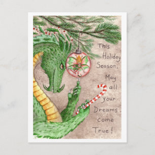 Festividades Dragão de Sonhos Feriados - cartão postal