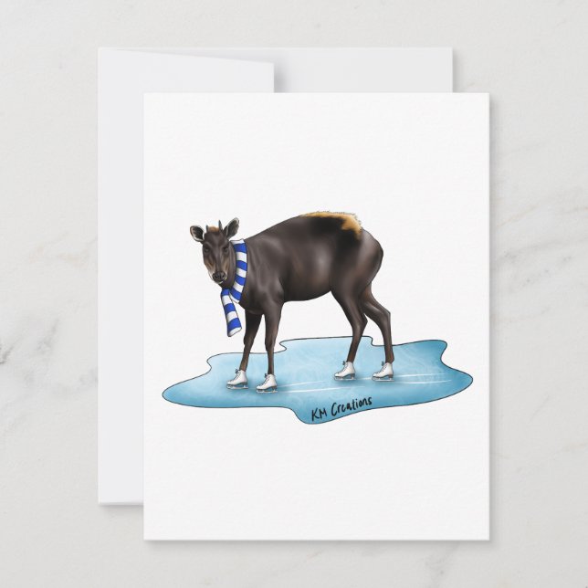 Festividades Duiker - cartão de Natal (Frente)