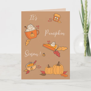 Festividades É a Estação de Pumpkin Cartão de saudação de que