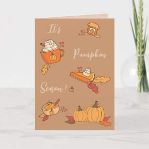 Festividades É a Estação de Pumpkin Cartão de saudação de que