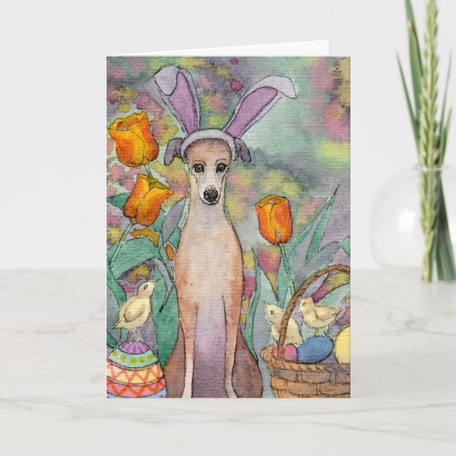 Festividades É o cão magro da páscoa! Cartão de páscoa (Frente)
