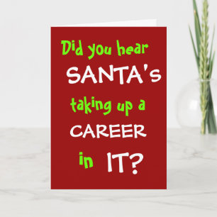 Festividades ELE piada de computação engraçada do cartão de