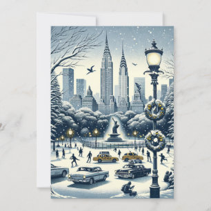 Festividades Elegância de Férias em Nova York - Cartão Personal