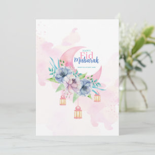 Festividades Elegante Cartão Eid Mubarak Cartão de Saudação Isl